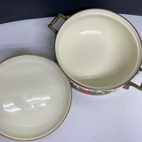 Fissler Asta Lincoware Casserole Dish Cornucopia Fruit Enamelware Dutch Oven - Picture 12 of 17